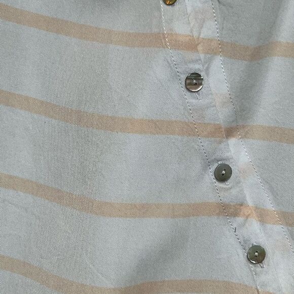 NWOT Soft Surroundings Tencel Crossover Tunic White Stripe Womens Sz XL - Picture 7 of 8